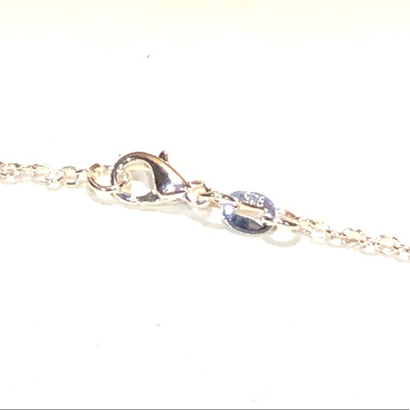 925 Silver Teardrop Pendant Necklace - Picture 4 of 4